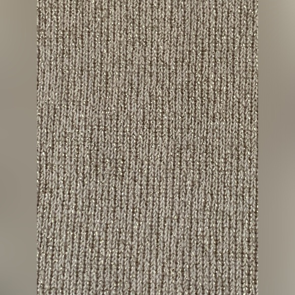 NWT Whisper Knit gold metallic sweater, size XL - Picture 5 of 9